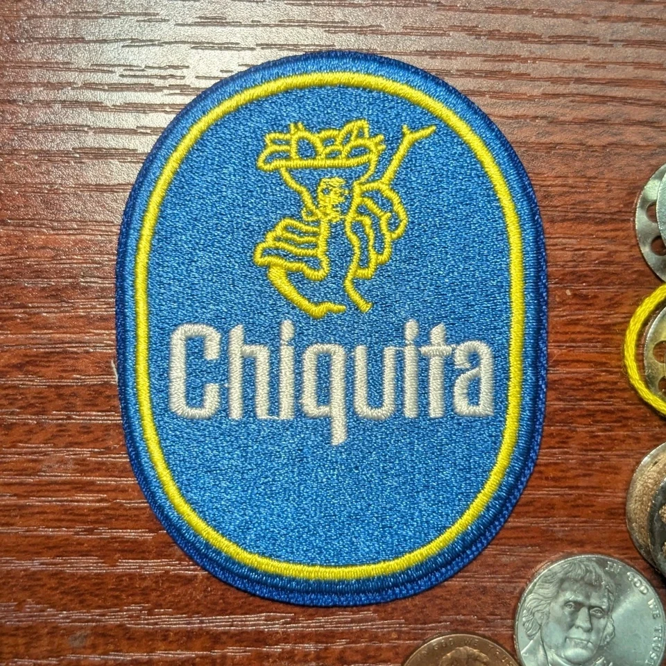 Chiquita Fan Patch Banana Lady Pop Art Iconic Embroidered Iron On 3x2.25" - Image 1 of 3