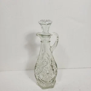 Beautiful Glass Deco Rigged Perfume still with Top and Handle Sun Design - Picture 1 of 9