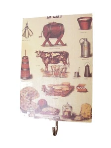 (34969) Bilder Haken Kleiderbügel Aufkleber Küche Ausstellung Milch - Bild 1 von 3