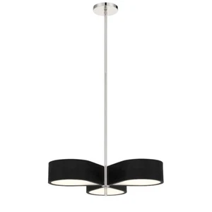 Minka George Kovacs Side Step 3 Light LED Chandelier, Coal/NK/WH - P5345-572-L - Picture 1 of 1