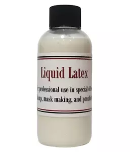 Liquid Latex 4 oz PRO GRADE Brushable Thick Latex for Special FX Prosthetics NEW - Picture 1 of 1