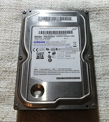 Disco Duro HDD 3,5 SATA Samsung HD322GJ 320GB PC Torre Sobremesa - Imagen 1 de 4
