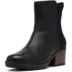 Sorel Women's Cate Bootie Rain Boot Black Waterproof Size 5.5M - Picture 1 of 7