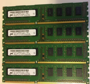 4GB (4X 1GB) DDR3 PC3-8500U (MICRON MT8JTF12864AZ-1G1F1) Desktop DIMM - Picture 1 of 1