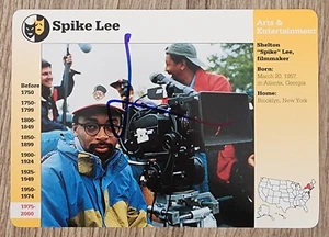 Spike Lee Signed Grolier Card NBA HOF Director LEGEND RAD - Picture 1 of 1