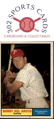 1961 Topps #154 Bobby Del Greco - Image 1 of 2
