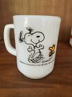 Vintage Anchor Hocking Fire King Peanuts Snoopy Mug