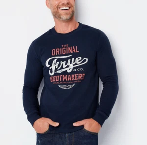 Neu mit Etikett Frye and Co langärmliges Thermooberteil für Herren ~ blau ~ Nachthimmel ~ Größe M - Bild 1 von 6