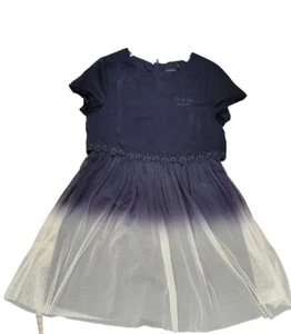 NWT NEW Ikks Girls  Blue Ombre Tulle  Dress with Overlay 10y 12y - Picture 1 of 3