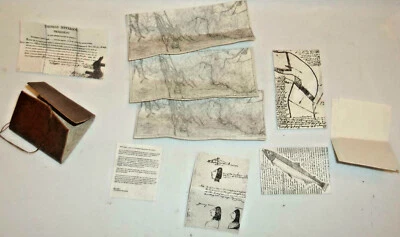 1/6 12" Action Figure 1700/1800's Explorer Map case Maps Letters and Drawings  - Image 1 of 4