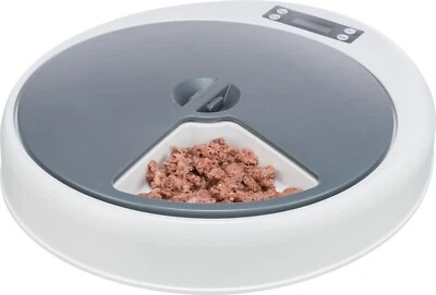 Trixie Futterautomat TX4+1  5 x 240 ml/33 x 5 x 36 cm weiß/grau Kunststoff 24384 - Bild 1 von 3