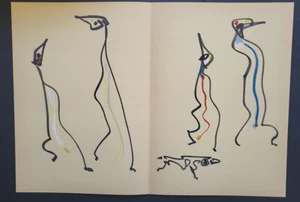 Max Ernst Les Chiens Ont Soif III Original Lithograph Limited to 320 unit 1964 - Picture 1 of 7