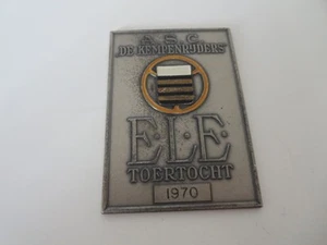 1970 ELE Toertocht A.S.C De Kempenruders European Car Rally Badge Dash Plaque - Picture 1 of 4