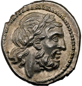 Anonymous, (211-208 BC), NGC MS, Roman Republic AR Denarius - Picture 1 of 4