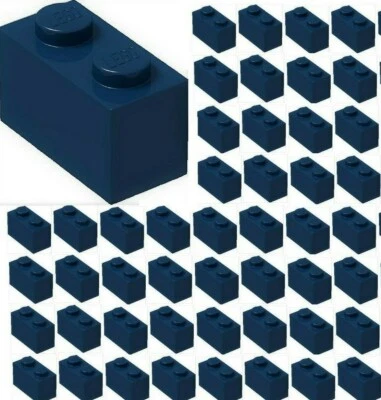 ☀️Lego x50 DARK BLUE 1x2 Bricks building blocks Part Pieces Bulk Lot Legos #3004 - Image 1 of 2