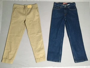 Lot of 2 Boys Pants Size 14 / 16 Youth Levi 550 Jeans Thereabouts Jogger #0742 - Picture 1 of 14