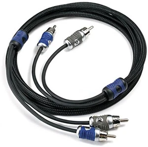 KICKER 46QI25 2-CHANNEL Q-SERIES INTERCONNECT RCA SIGNAL AMPLIFIER CABLE 16.4FT - Picture 1 of 1
