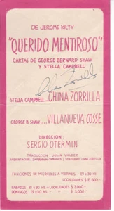 CHINA ZORRILLA URUGUAYAN ACTRESS 1975 SIGNED TEATRO EL GALPON PROGRAMME - Picture 1 of 2