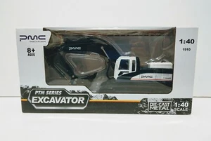 RÉPLICA DE EXCAVADORA DE METAL FUNDIDO A ESCALA 1:40 SERIE PTM PMC AMÉRICA Y EUROPA  - Imagen 1 de 8
