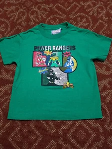 Vintage 1994 Power Rangers T Shirt - Kids / Youth Large (6X/7) - Green - Picture 1 of 9