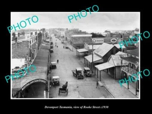 ANTIGUA FOTO HISTÓRICA 8x6 DEVONPORT TASMANIA VISTA DE TORRE St & STORES c1930 - Imagen 1 de 1