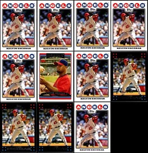 Topps Kelvim Escobar Los Angeles Angels (11) Card Lot - LIMITED EDITION – RAR... - Picture 1 of 2