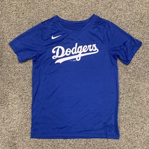 *YOUTH* LOS ANGELES DODGERS NIKE MLB BLUE JERSEY T-SHIRT NEW Yth S M L PICK SIZE - Picture 1 of 4