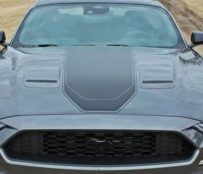 Supersonic Hood Stripe Fits: 2021 Ford Mustang Graphic Decal on 3M Vinly - Image 1 of 4
