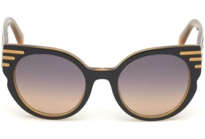 Just Cavalli JC903 05B Black & Beige Cat Eye Plastic Sunglasses Frame 53-22-140 - Image 1 of 4