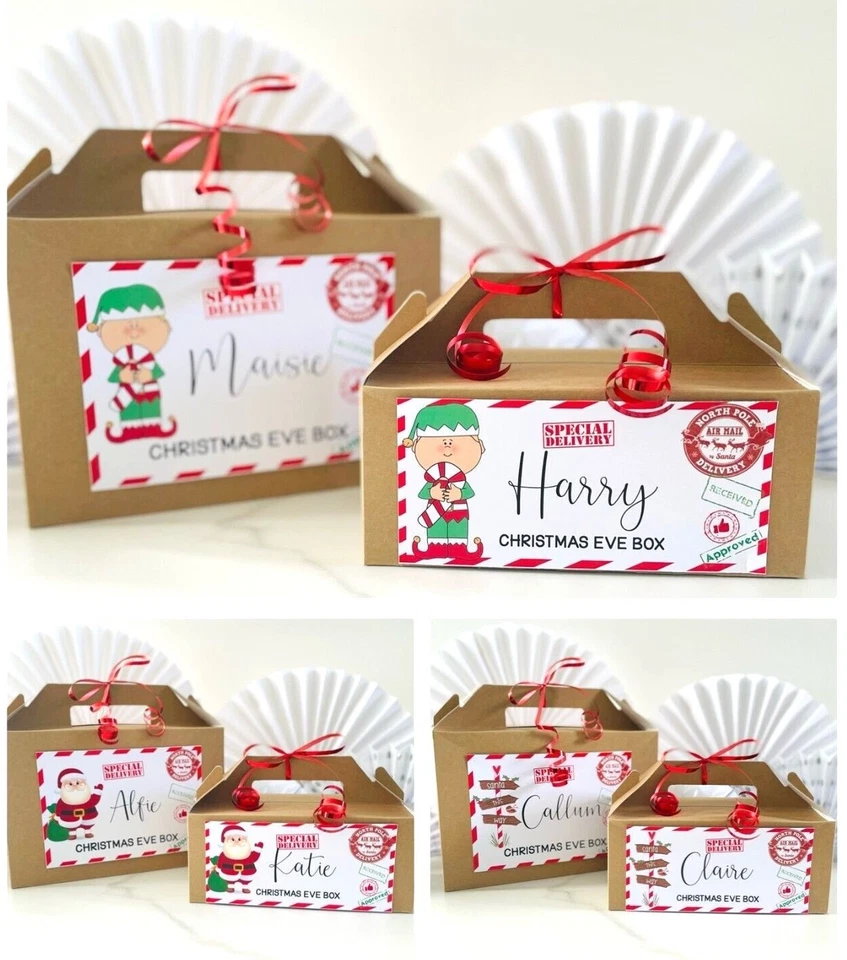 Personalised Christmas Eve Gift Box | Xmas Favour  | Secret Santa | Present Brw - Image 1 of 1