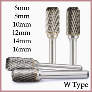 W Type Rotary File Solid Carbide Cutter Grinding Shank Drill Bit Metal Ø6mm~16mm - Picture 1 of 9