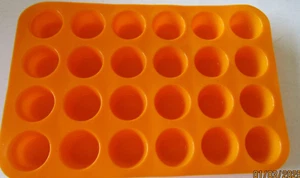 Nuevo Silicona Muffin Pan Mini Muffins 24 y Flaco Cubo de Hielo Bandeja de Silicona Hace 10 - Imagen 1 de 6
