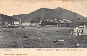 España - BILBAO - Vista de Santuree y Caseta del Sporting Club - Ed. Libreria El - Picture 1 of 2