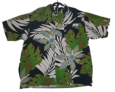 复古 Koman 运动夏威夷衬衫男式大号纽扣前 Pocke 短袖 — 第 1/3 张图片