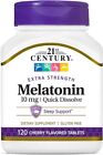 21st Century Melatonin Quick Dissolve Tablets, Cherry, 10 mg, 120 Count (Pack of