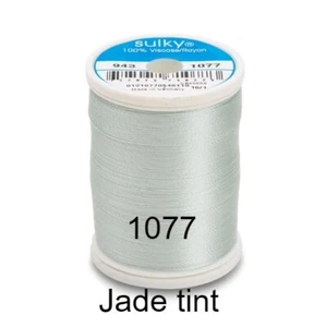 JADE TINT GUTERMANN SULKY 40 WT VISKOSE STICKGARN (850yd 780m) 943-1077 - Bild 1 von 2