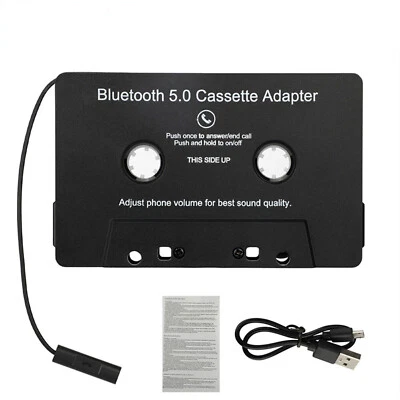 Bluetooth 5.0 Car Audio Stereo Cassette Tape Adapter To Aux for iPhone Samsung - Image 1 of 4