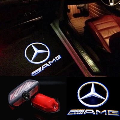 2Pcs LED Car Door Projector Shadow Lights For Mercedes S-CLass W222 2014-2020 - Image 1 of 4