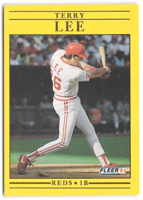 1991 Fleer #70b Terry Lee RC - Image 1 of 2