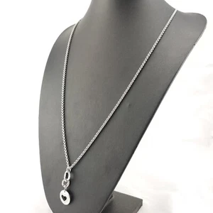 ⭐ Fossil Halskette Collier Kette mit Anhänger Charm Bead Silber farbig 305 ⭐ - Bild 1 von 3