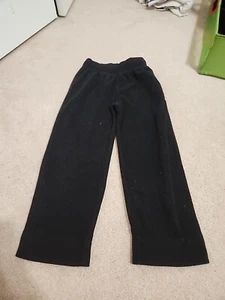 Kids Black Fleece Sweatpants Size Medium 7/8 - Picture 1 of 3