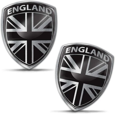 2 X 3D Gel Stickers Badge Car Bicycle Motorcycle Tuning National England UK GB G - Image 1 of 4