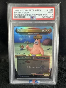 Magic: The Gathering Secret Lair Drop Foil 2025 #1931 Patrick Star PSA 9 - Imagen 1 de 2