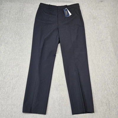 Polo Ralph Lauren Pants Womens 12 (34x31) Navy Wool Blend Dress Trousers Slacks - Image 1 of 4