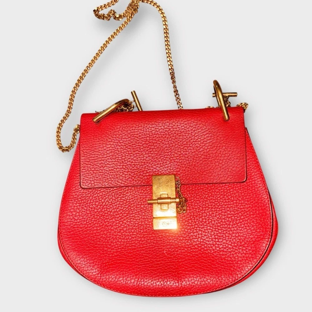 【B品　訳あり大特価】Chloe drew ショルダーバッグ Chloe(クロエ) DREWチェーンショルダーバッグ アイボリー｜【公式