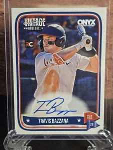 2024 Onyx Vintage Travis Bazzana Auto Blue Ink On Card Auto  - Picture 1 of 2