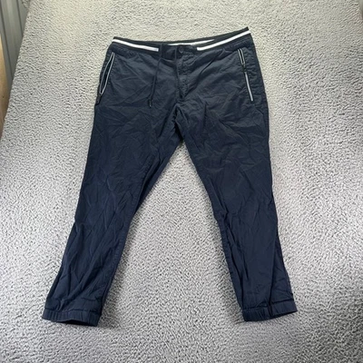 Pantalones de chándal Armani Exchange para hombre talla 38 azul marino algodón elástico ajuste cónico Foto 1 de 4