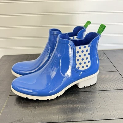 Zapatos para mujer Cougar botas de lluvia azules puma talla 8 lunares Foto 1 de 4