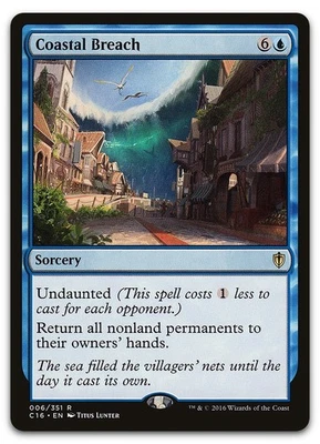 Coastal Breach #6 (LP) Commander 2016 C16 Magic MTG - Image 1 of 2