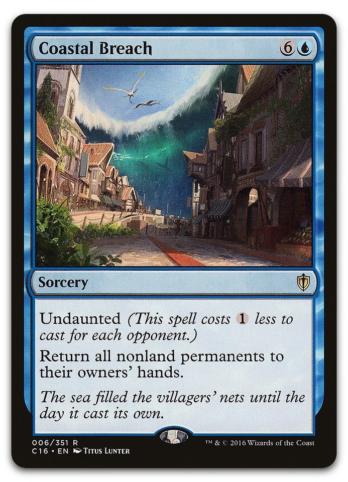 Coastal Breach #6 (LP) Commander 2016 C16 Magic MTG - Image 1 of 2